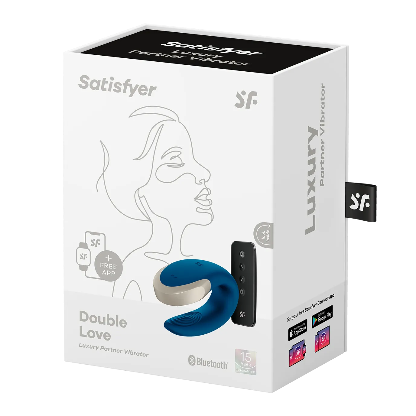 виброcтимулятор satisfyer double love connect app blue 002446sa в 