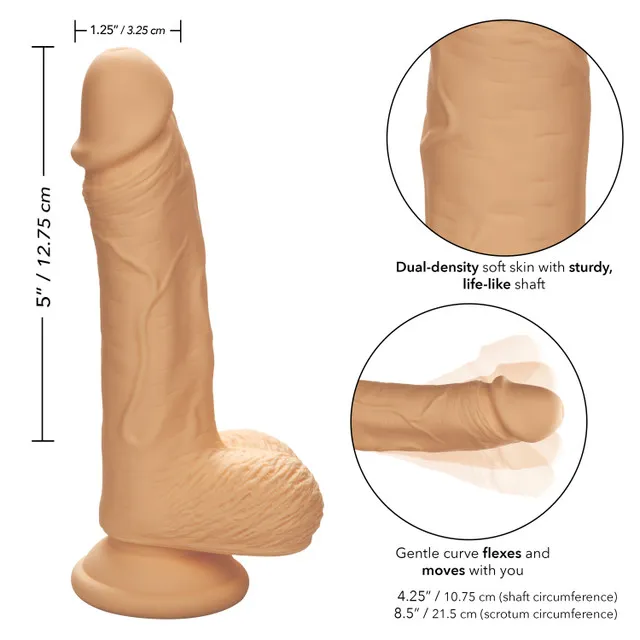 фалоимитатор dual density silicone studs (12,75 х 3,25 см.) в 