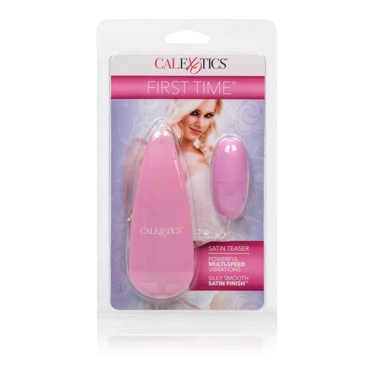 виброяйцо california exotic novelties first time satin teaser, розовое в 