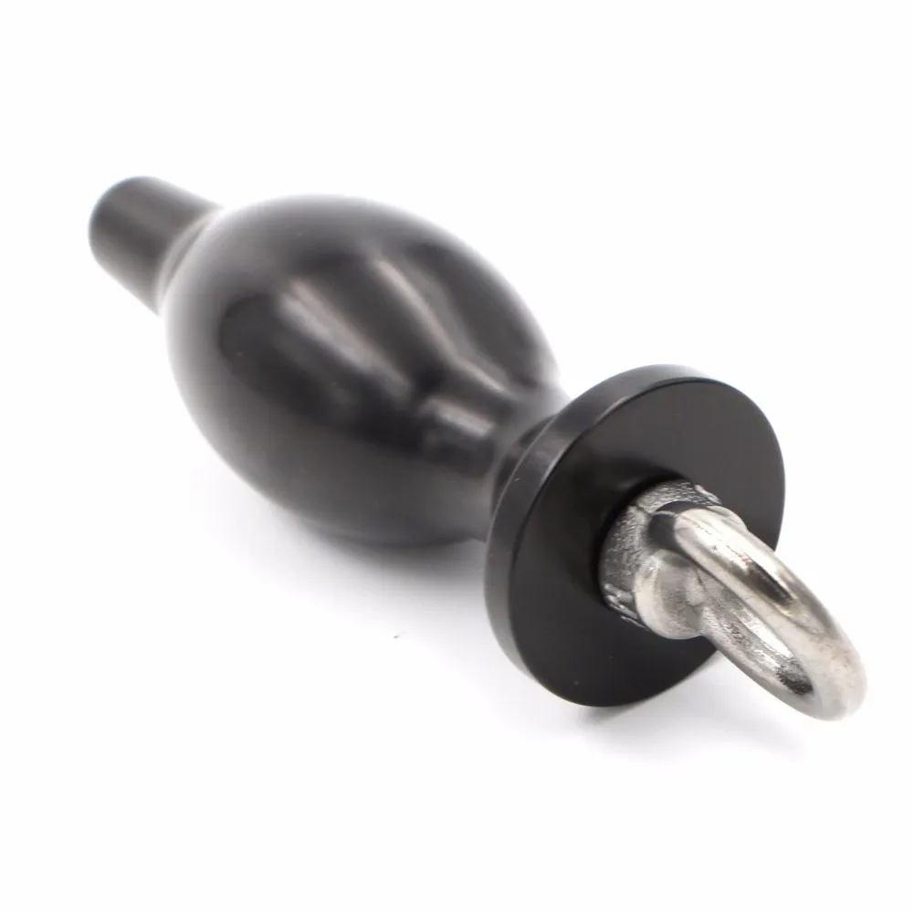 пробка металл черная с кольцом 10,4х4,5см 47418-3mm в 