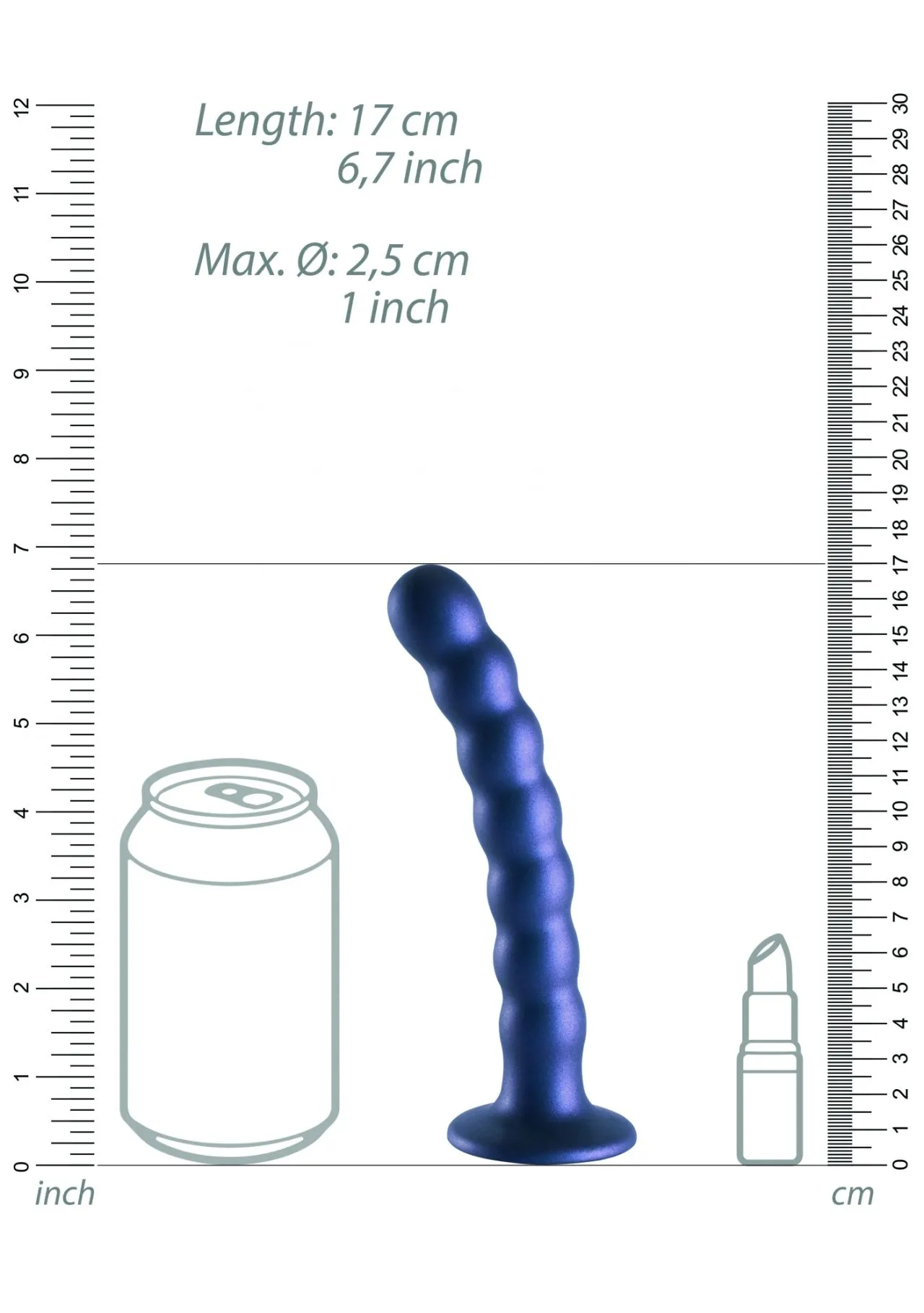 фаллоимитатор beaded g-spot - 16,5 см в 