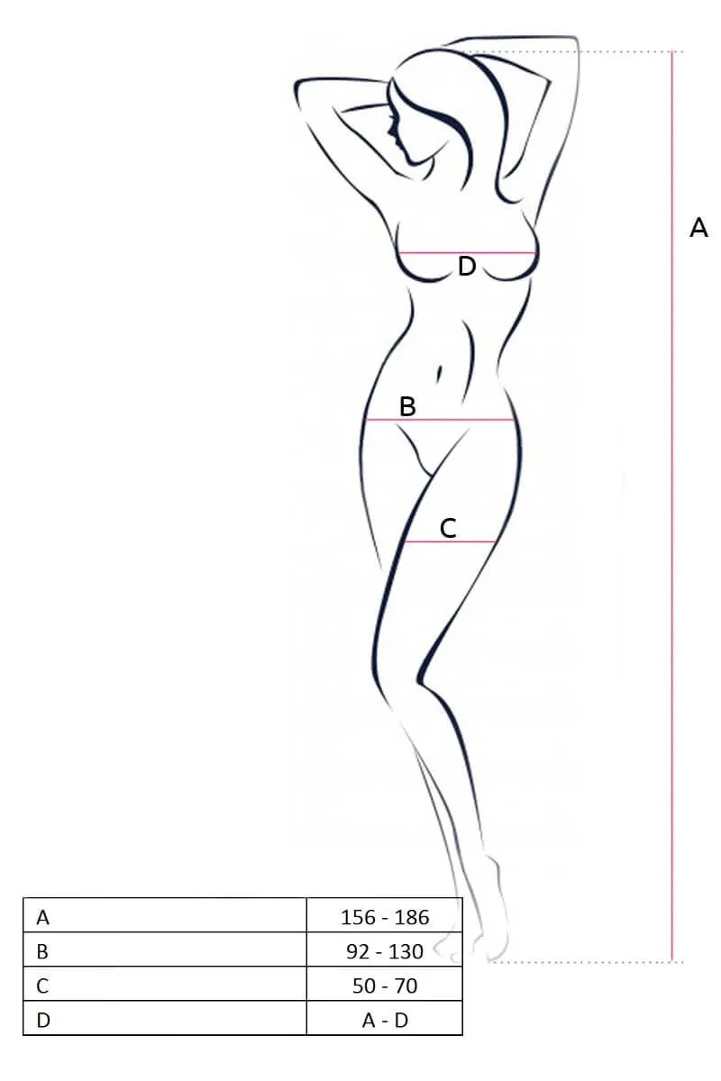 Эротическое комбинезон-сетка lapin rose eliza черный, one size в 