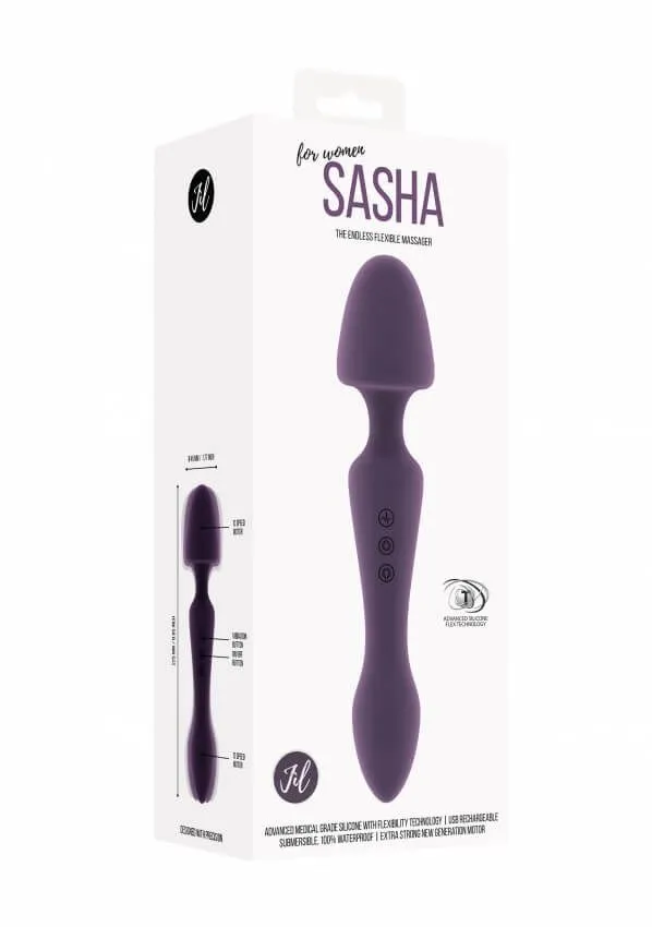 вибромассажер sasha, фиолетовый в 