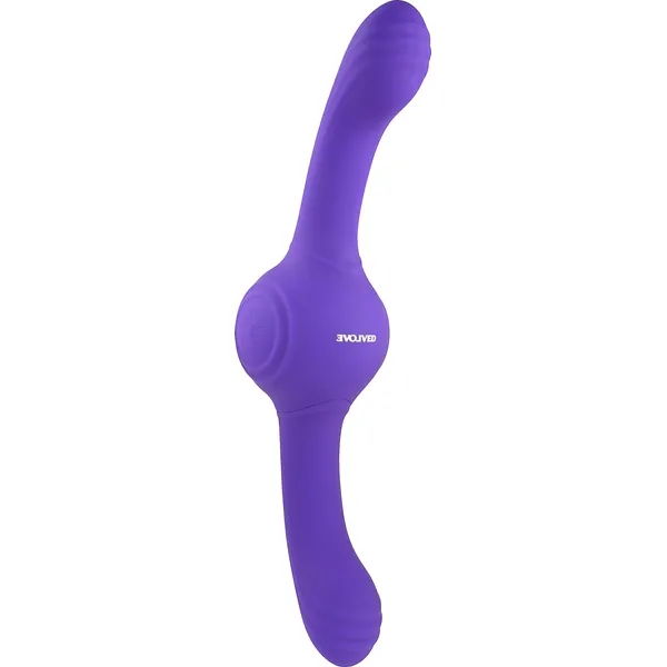 двусторонний вибромассажер с гироскопом our gyro vibe, фиолетовый в 