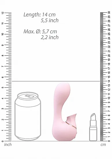 вакуумно-волновой стимулятор mythical розовый в 