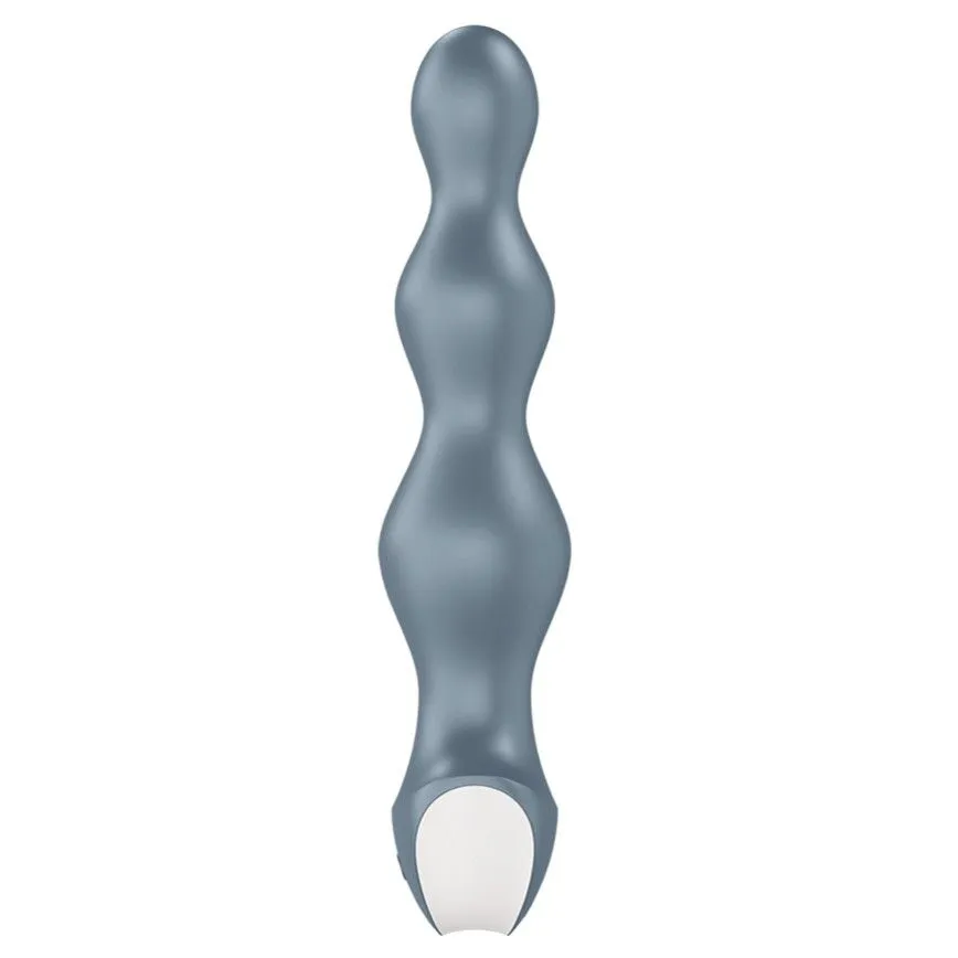 пробка анальная с вибрацией satisfyer lolli plug 2, голубая в 