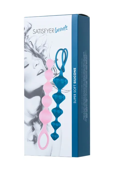 набор из 2 цепочек satisfyer beads colored 000862sa в 