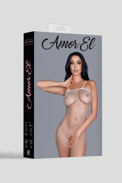 Эротическое кетсьюит (боди-комбинезон) noche blanca s/l белый в 