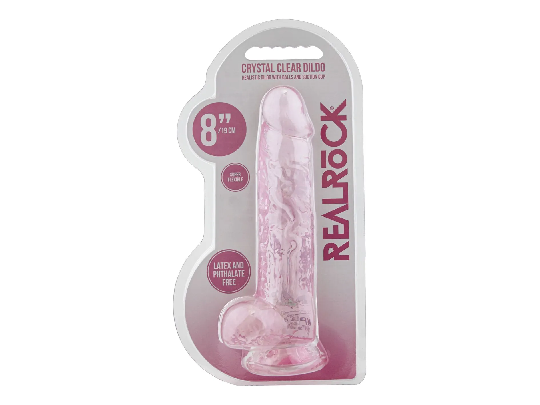 фаллоимитатор 8 дюймов, розовый в 