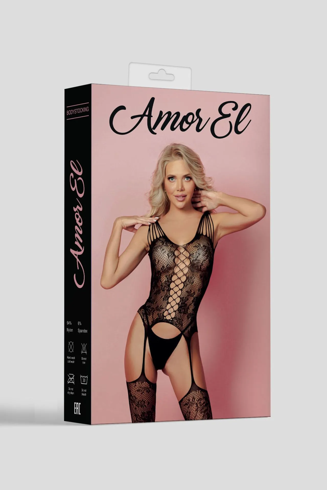 Эротическое кетсьюит (боди-комбинезон) ofelia s/l черный в 