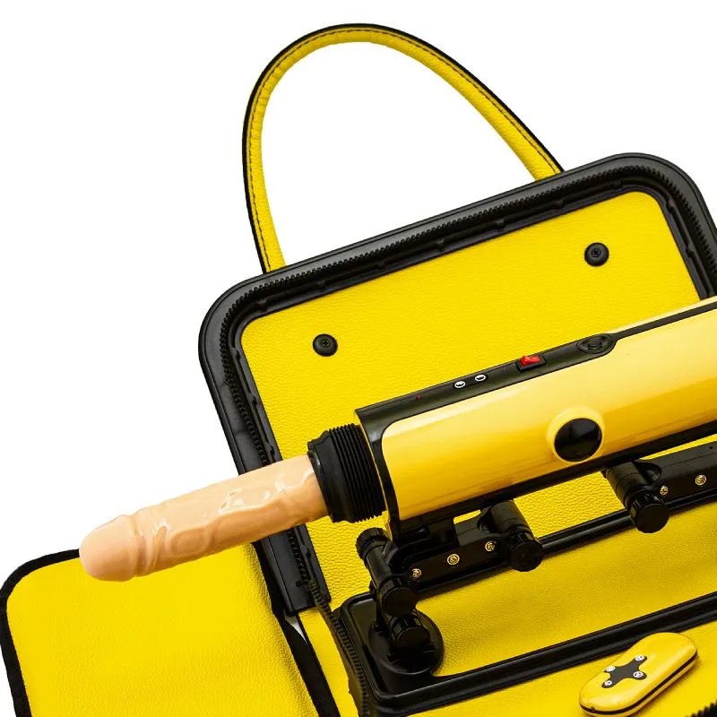 секс-машина в сумке pinkrabbit 310-x5, желтая в 