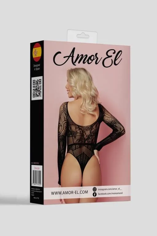 Эротическое боди amor el ажурный (s/l) в 