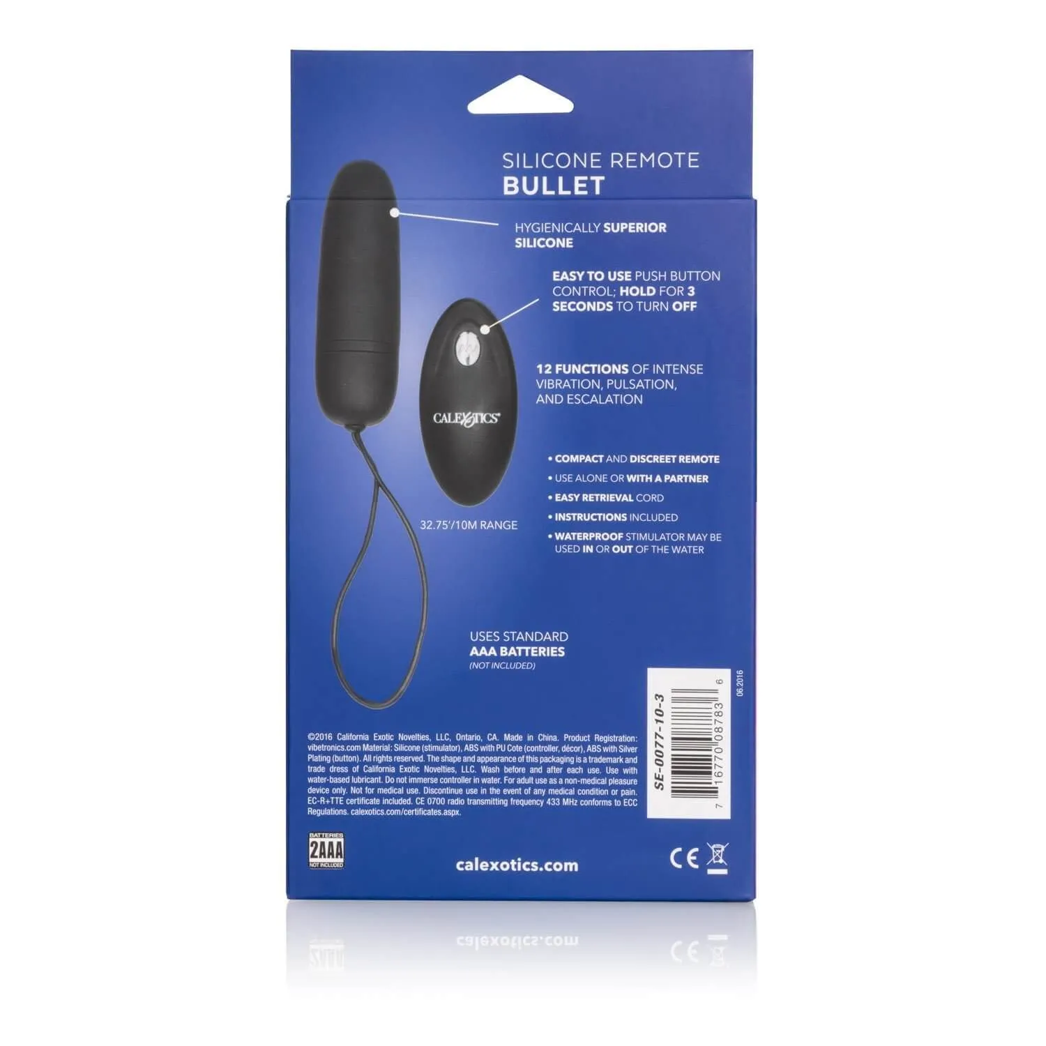 вибропуля на ду california exotic novelties silicone remote bullet, черная в 