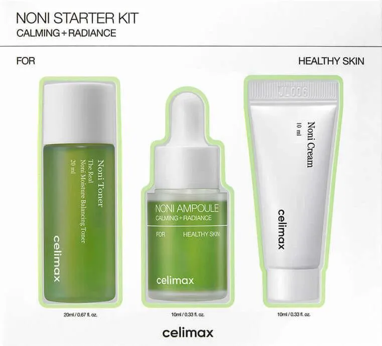 celimax the real noni starter kit 20+10+10ml, набор средств с экстрактом нони 20+10+10мл в 