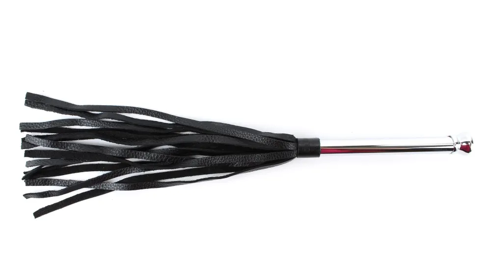 плетка черная с металлической ручкой 54015ars в 