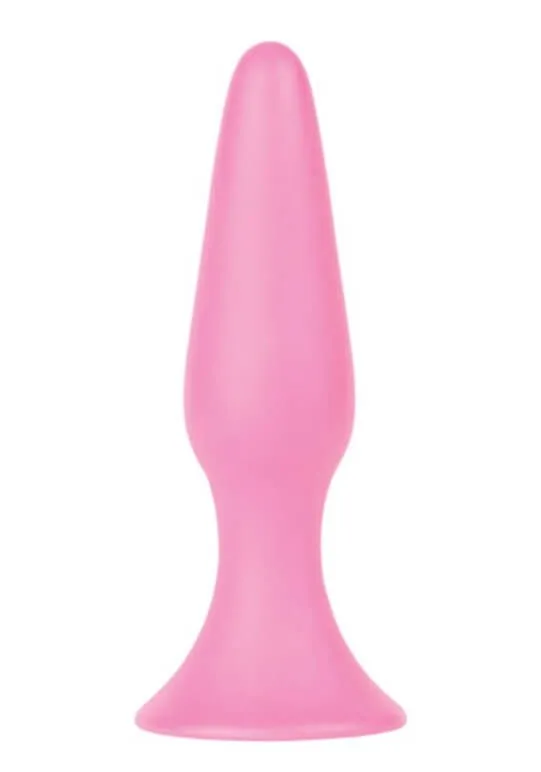Анальная пробка Shots Media Silky Buttplug Medium, розовая