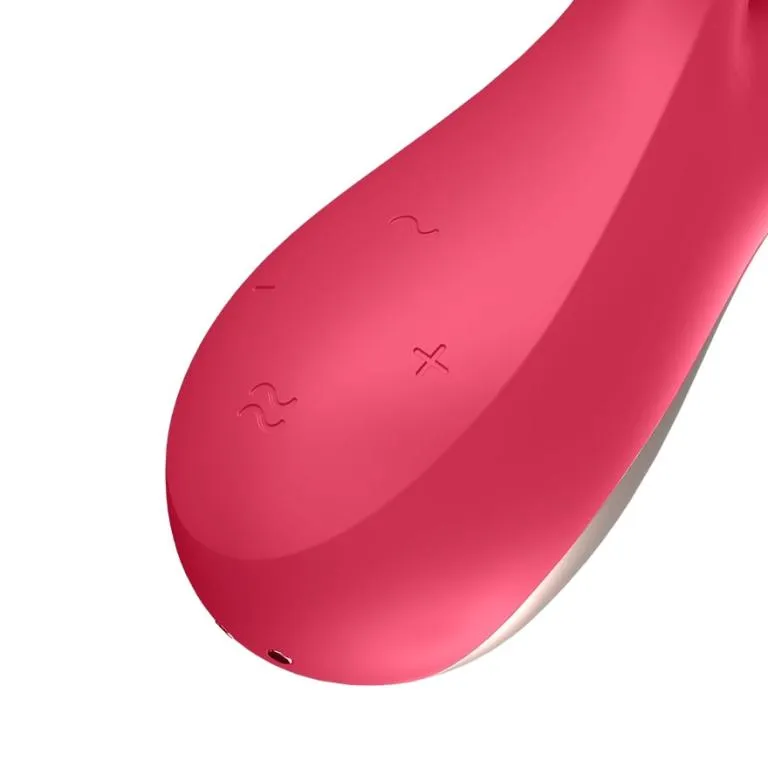 вибромассажер satisfyer mono flex с возможностью управления через приложение - красный в 