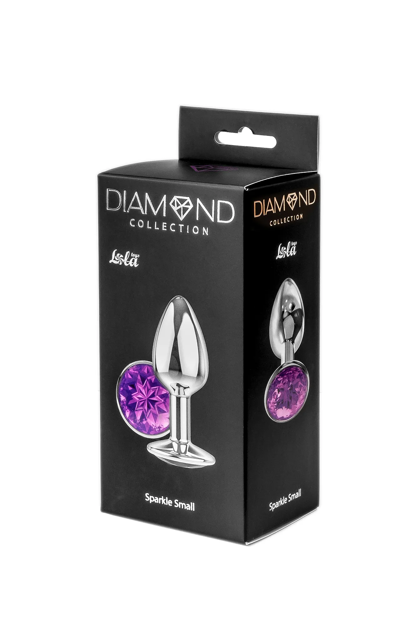 анальная пробка diamond purple sparkle small 4009-05lola в 