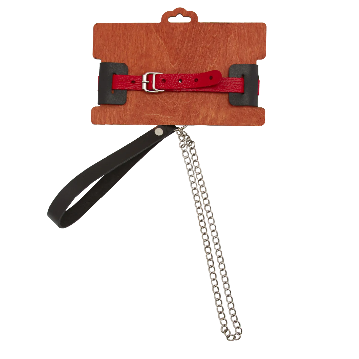 ошейник pinkrabbit с красным ремешком в 