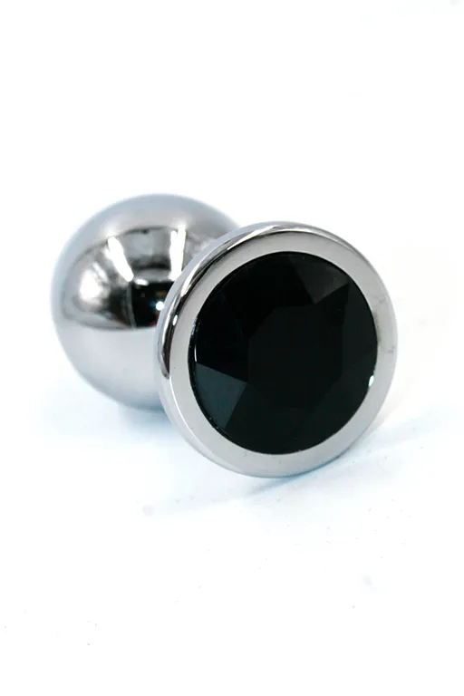 Анальная пробка "Small" хромированная black