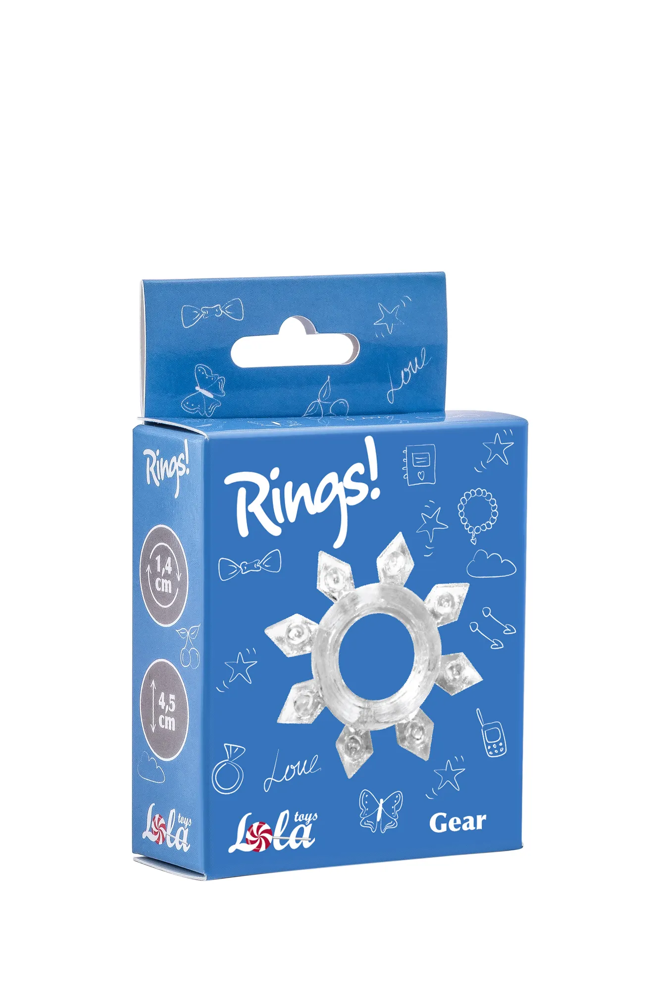 эрекционное кольцо rings gear white 0112-20lola в 