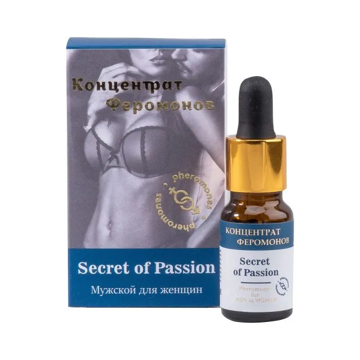 концентрат феромонов "secret of passion" мужской для женщин, 9 мл в 