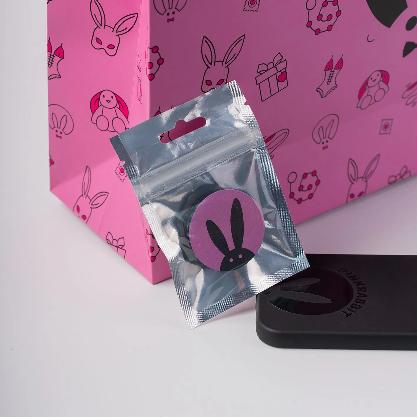 попсокет pinkrabbit с логотипом рк в 