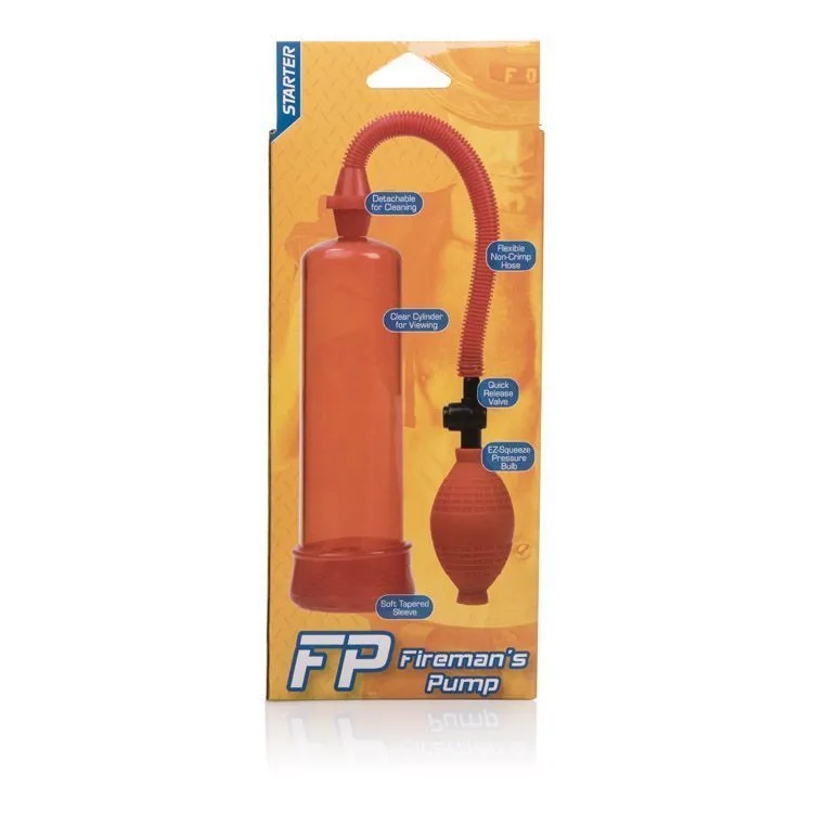 помпа california exotic novelties fireman's pump, красная в 