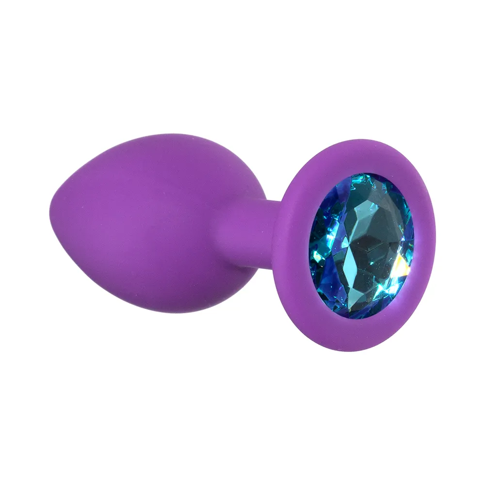 анальная пробка emotions cutie small purple light blue crystal 4011-03lola в 