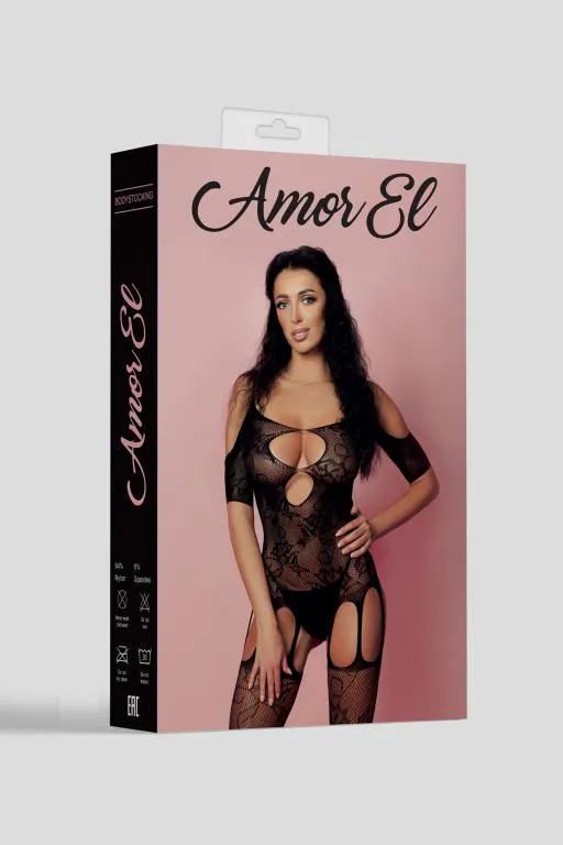 Эротическое кетсьюит (боди-комбинезон) catalina s/l черный в 