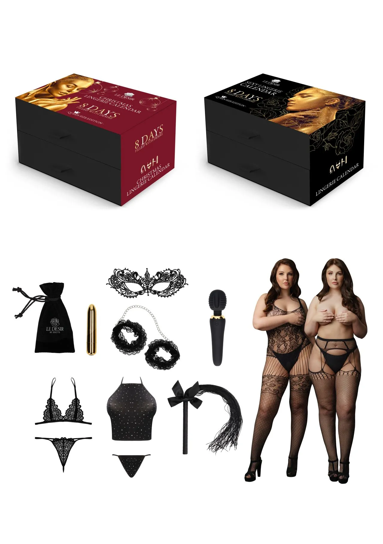 Эротическое набор le desir sexy lingerie calender queen size (р. 52-58) в 