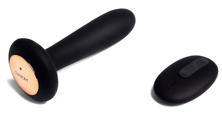 анальная пробка с подогревом svakom primo, чёрный в 