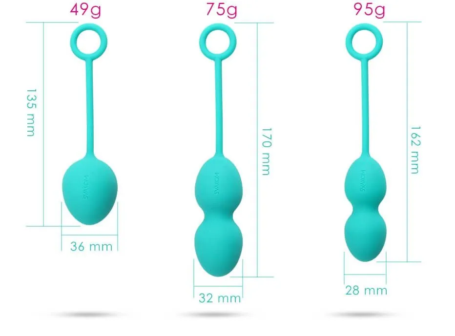 вагинальные шарики svakom nova ball, зеленые в 