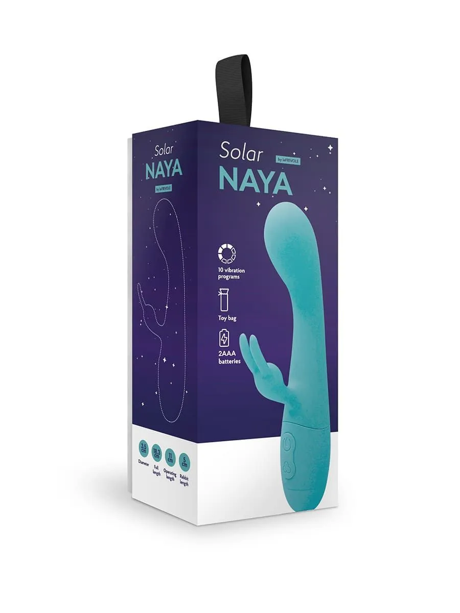 вибромассажер solar naya, голубой в 