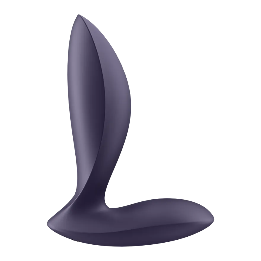 анальная пробка с вибрацией power plug violet 003306sa в 