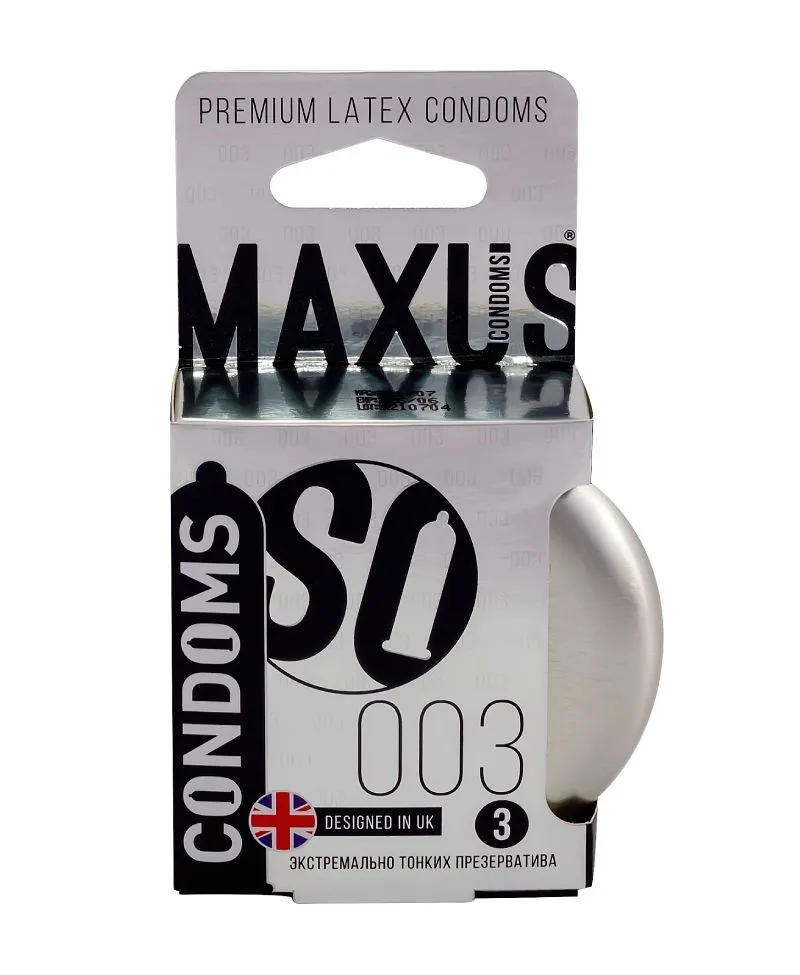 Презервативы Презервативы MAXUS 003 Экстремально тонкие, 3 шт в 