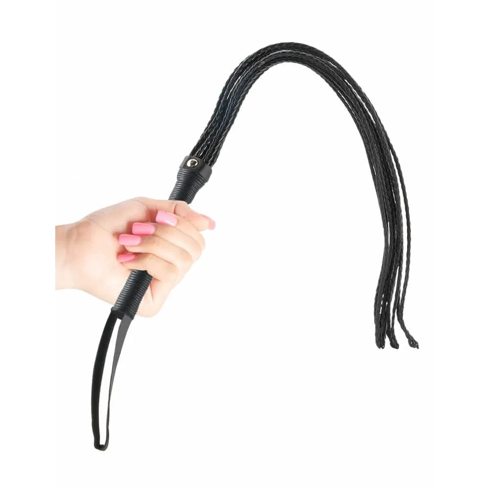 плеть pipedream braided cat-o-nine, чёрная в 