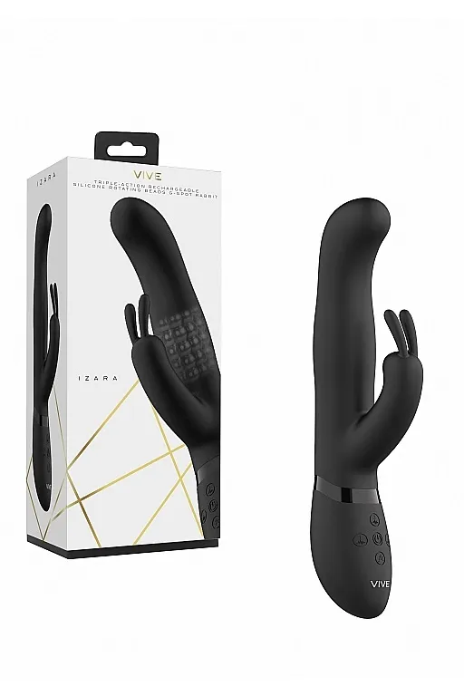 Вибромассажер Izara со стимулирующими бусинами и функцией "мгновенный оргазм"