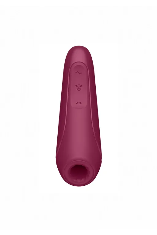 вакуумный массажер с вибрацией satisfyer curvy 1 plus rose red 001821sa в 