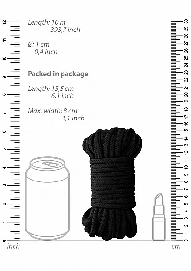 веревка для связывания thick bondage rope 10 м. в 