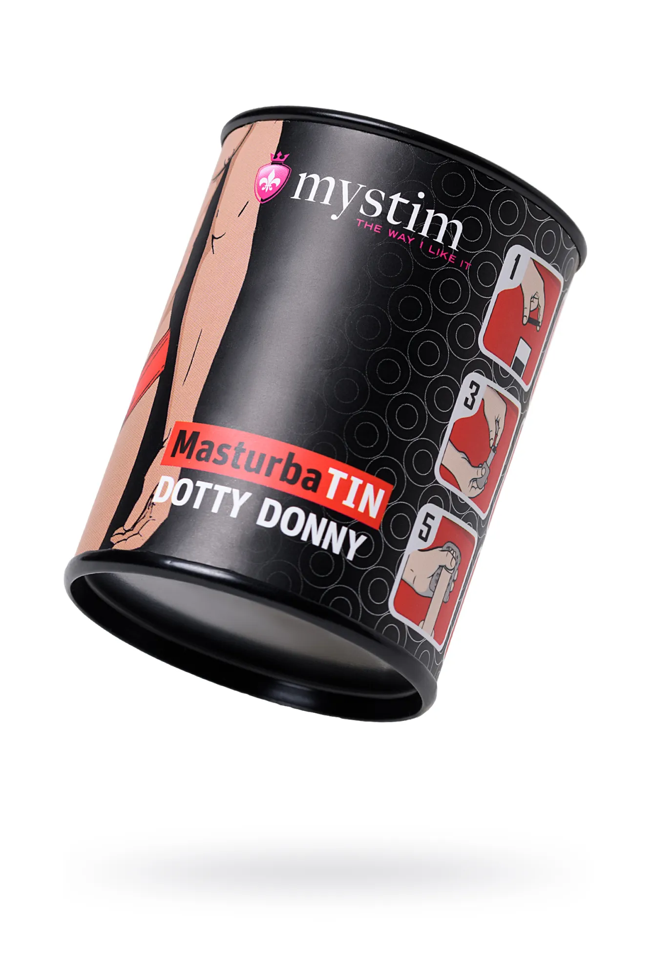 мастурбатор masturbatin dotty donny, tpe, белый, 4,5 см в 