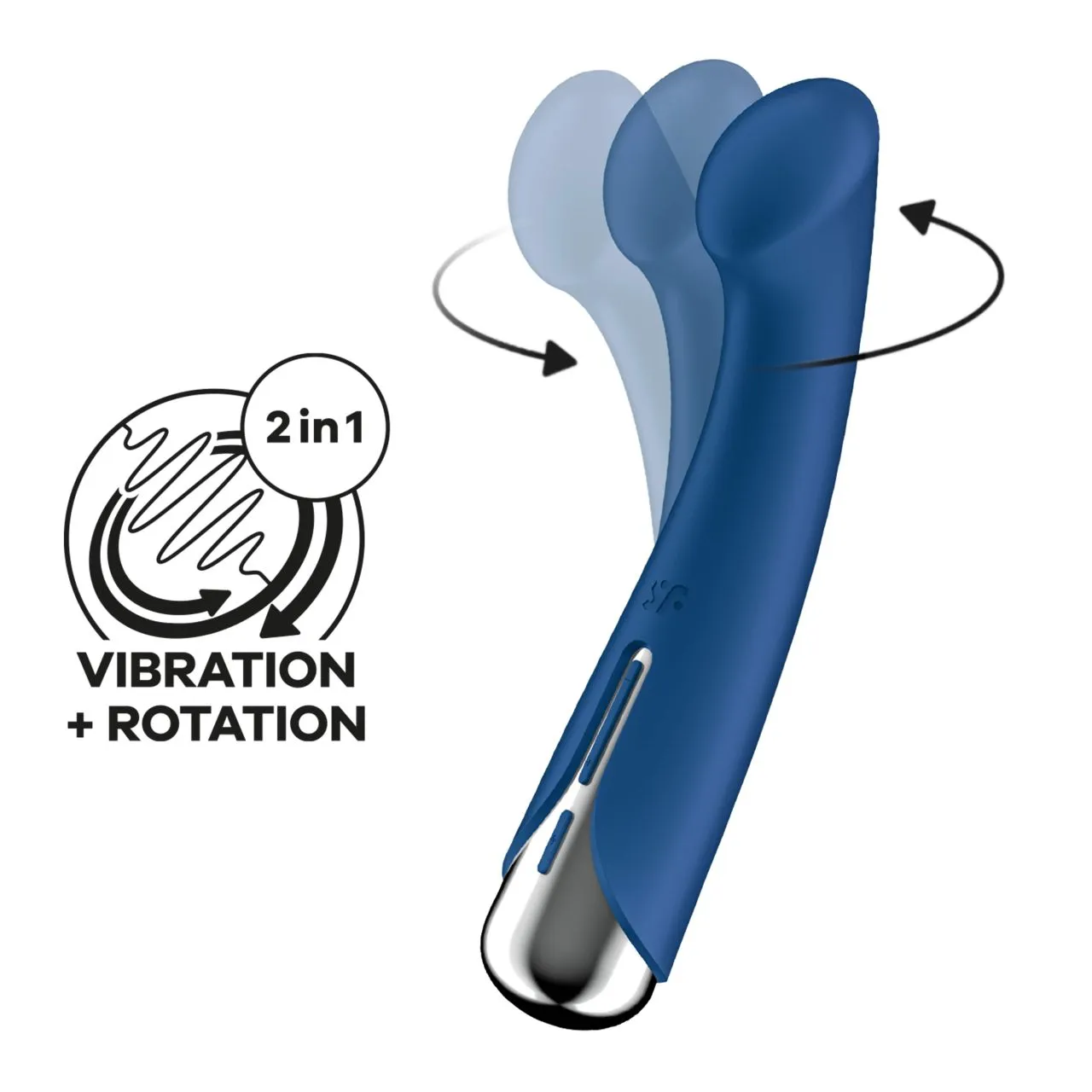 вибромассажер spinning g-spot 1 (blue) в 