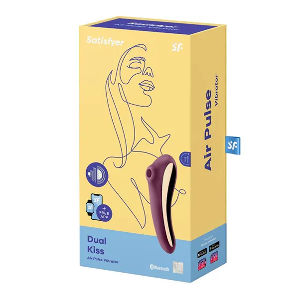 вакуумный массажер satisfyer dual kiss violet 003016sa в 