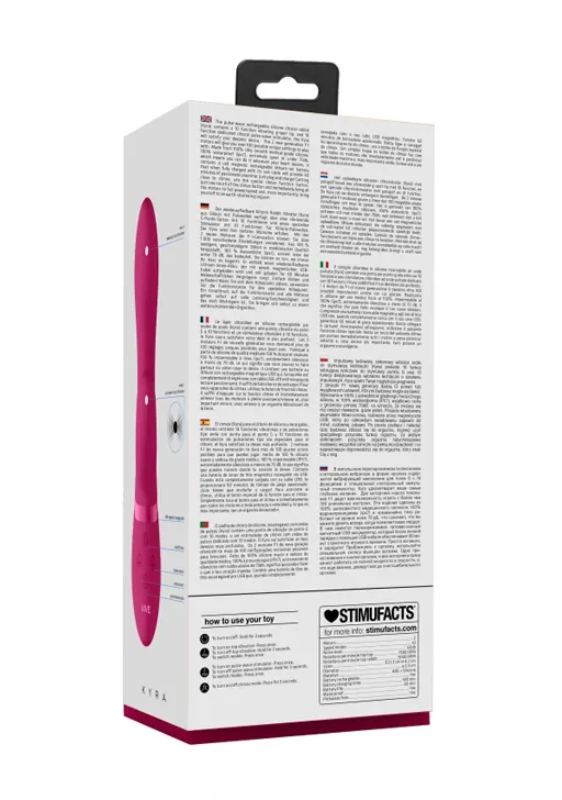 вибромассажер kyra с функциями "пульсирующее воздействие" и "мгновенный оргазм" в 