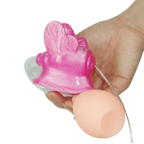 вибромассажер с вакуумной помпой бабочка bi-010125 в 