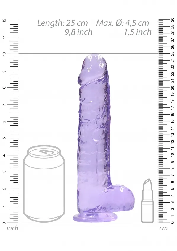 фаллоимитатор 23 см. realistic dildo with balls в 