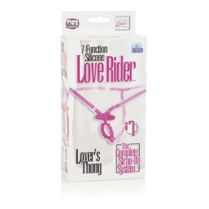 вибротрусики california exotic novelties love rider, розовые в 