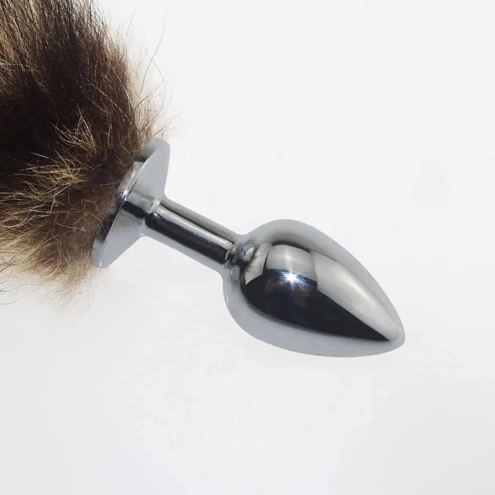 пробка металлическая с полосатым хвостом размер s 47153-mm в 