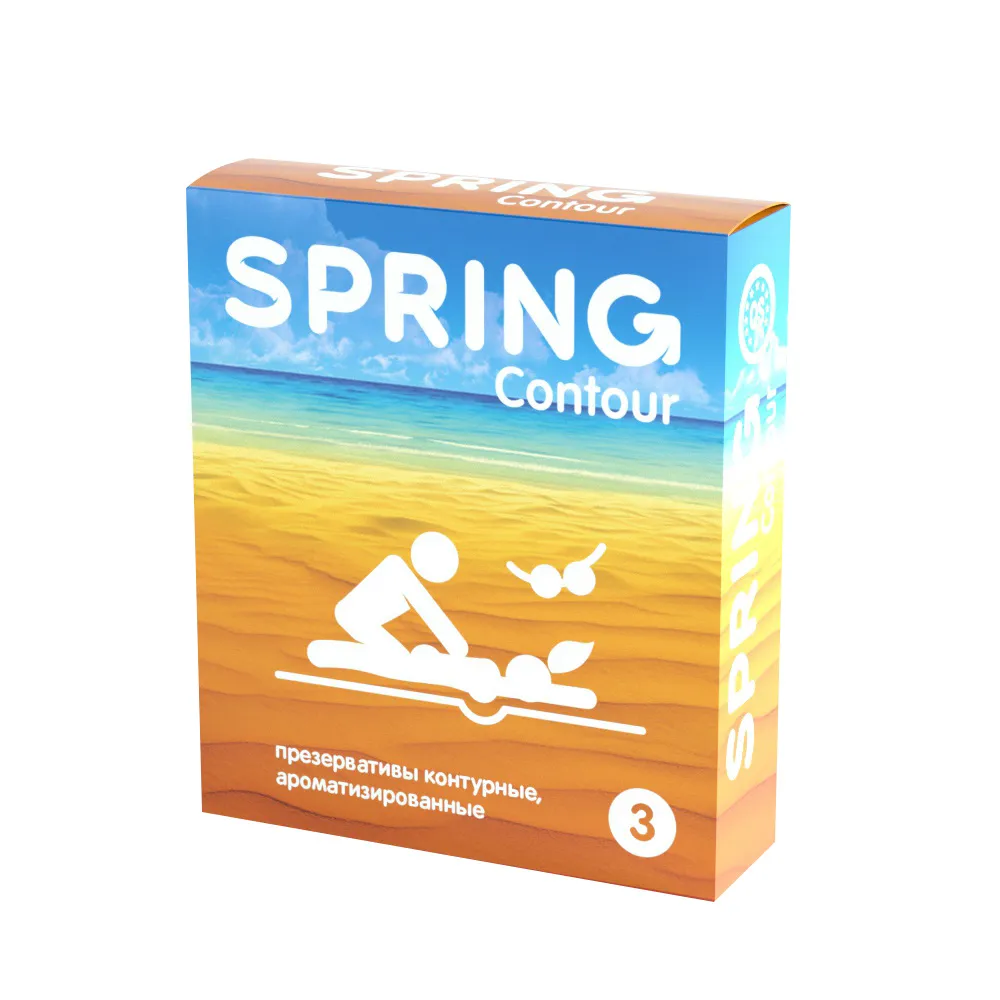 презервативы spring™ contour, 3 шт./уп. (контурные) в 