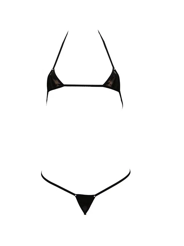 Эротическое мини-бикини foly, винил в 